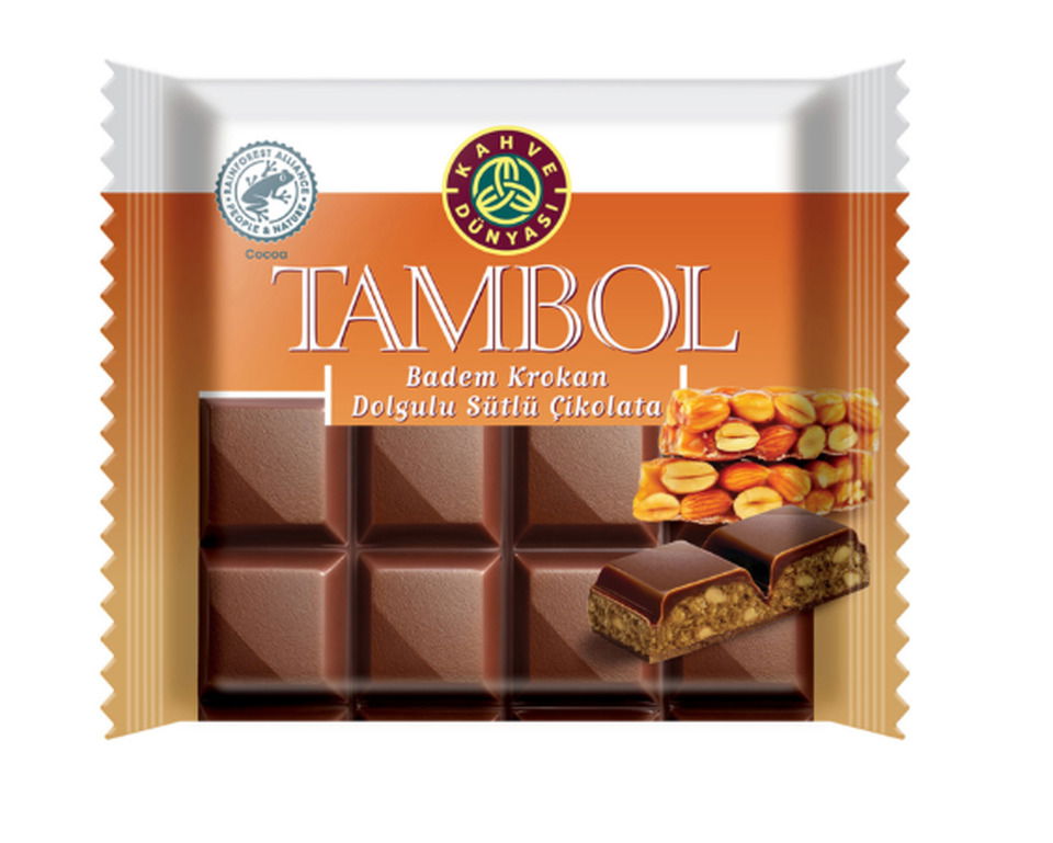KAHVE DÜNYASI TAMBOL 100 GR-BADEM KROKN DOL.